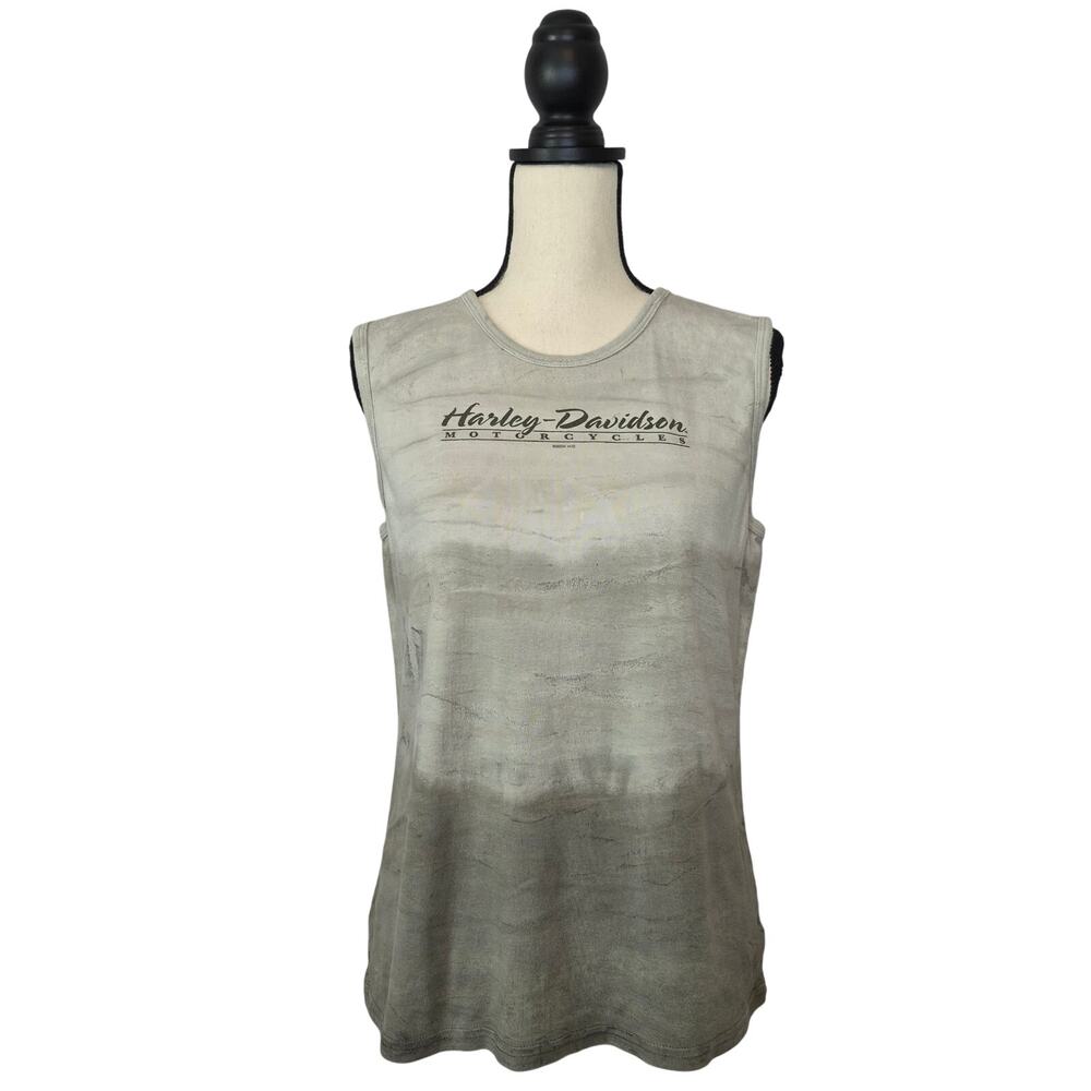 Harley-Davidson vintage tank top ombre green Y2K  Ontario Canada women's size XL